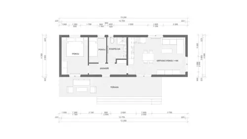 Abodes Afrodita půdorys